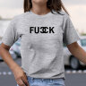 Женская футболка с надписью FUCK