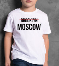 Детская Футболка с Надписью Brooklyn Moscow