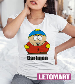 Женская футболка принт с Картманом (South Park)