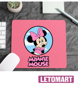 Коврик для Мышки с логотипом Minnie Mouse