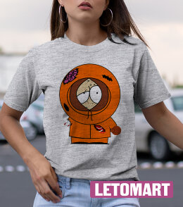 Женская футболка с рисунком Убитый Кенни (South Park)