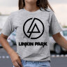 Женская Футболка с принтом и надписью Linkin Park logo