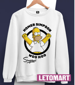 Толстовка Свитшо Homer Simpson Woo Hoo