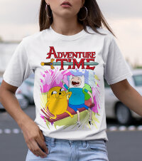 Женская футболка с принтом Adventure Time