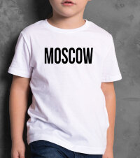 Детская Футболка с Надписью Moscow