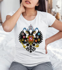 Женская Футболка с принтом герб Российской империи