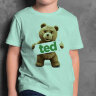 Детская футболка принт с медведем Тед