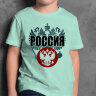 Детская Футболка принт с Гербом России с эмблемой new RED