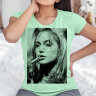 Женская футболка принт Анджелина Джоли