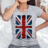 Женская футболка с принтом Британский флаг