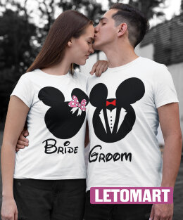 Парные футболки Bride Groom (комплект 2 шт.)
