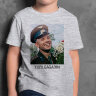 Детская футболка принт с фото Гагарина