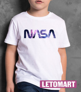 Детская Футболка с надписью NASA Сosmos