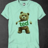 Футболка принт с медведем Тед