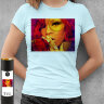 Женская футболка принт Rihanna