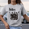 Женская Футболка с принтом и надписью Битлз (The Beatles)