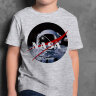 Детская Футболка с логотипом NASA Космонавт на луне