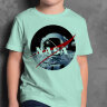 Детская Футболка с логотипом NASA Космонавт на луне