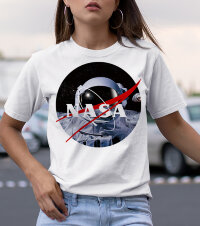 Женская Футболка с надписью Оверсайз NASA cosmos
