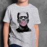Детская футболка принт Франкенштейн с жвачкой