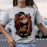 Женская футболка принт Bad Girl