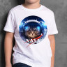 Детская Футболка NASA кот 