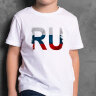 Детская Футболка с принтом Знак RU