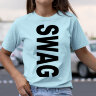 Женская футболка с  надписью BIG SWAG
