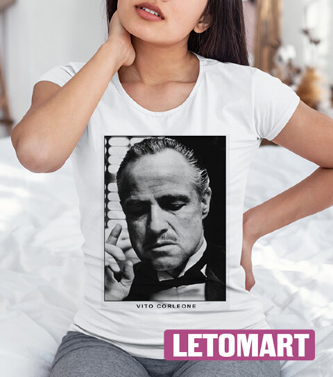 Женская футболка с принтом Дон Корлеоне