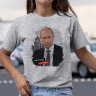 Женская Футболка с принтом и надписью с Президентом Mr.Putin new