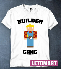 футболка minecraft builder