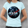 Женская Футболка принт с логотипом NASA Сosmonaut