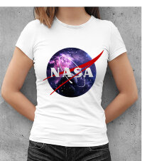 Женская Футболка принт с логотипом NASA Космос