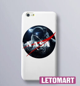 Чехол на телефон с логотипом NASA Сosmonaut