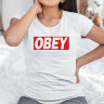Женская футболка с принтом OBEY