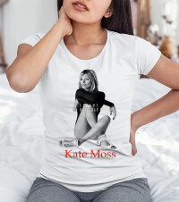 Женская футболка принт с Кейт Мосс (Kate Moss)