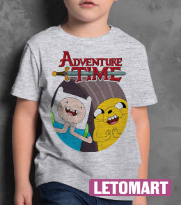 Детская футболка с принтом Время приключений Adventure Time