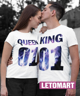 Парные футболки Queen01 — King01 (комплект 2 шт.)