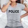 Женская футболка с надписью Police