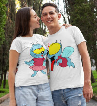 Парные футболки Чип и Дейл Вжик с подружой   (комплект 2 шт.)