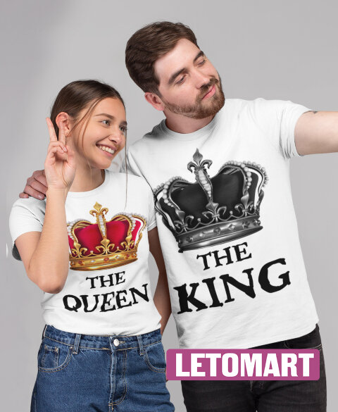 Парные футболки KING & Queen (комплект 2 шт.)