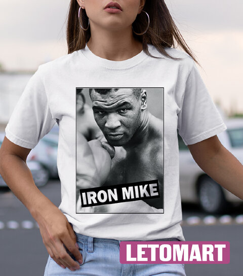 Женская футболка с принтом и надписью Iron Mike