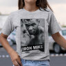 Женская футболка с принтом и надписью Iron Mike