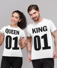 Парные футболки King 01 Queen 01(комплект 2 шт.)