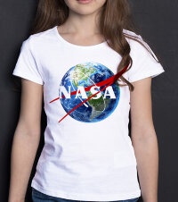 Детская Футболка для Девочки NASA Планета