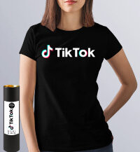 Женская Футболка с надписью  Tik Tok 1  DARK