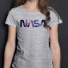 Детская Футболка для Девочки с надписью NASA Сosmos
