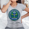 Женская Футболка принт с эмблемой ВДВ воздушно-десантные войска россии