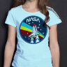 Детская Футболка для Девочки с надписью NASA Ship