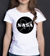 Детская Футболка для Девочки NASA black